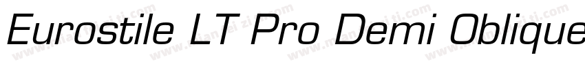 Eurostile LT Pro Demi Oblique字体转换